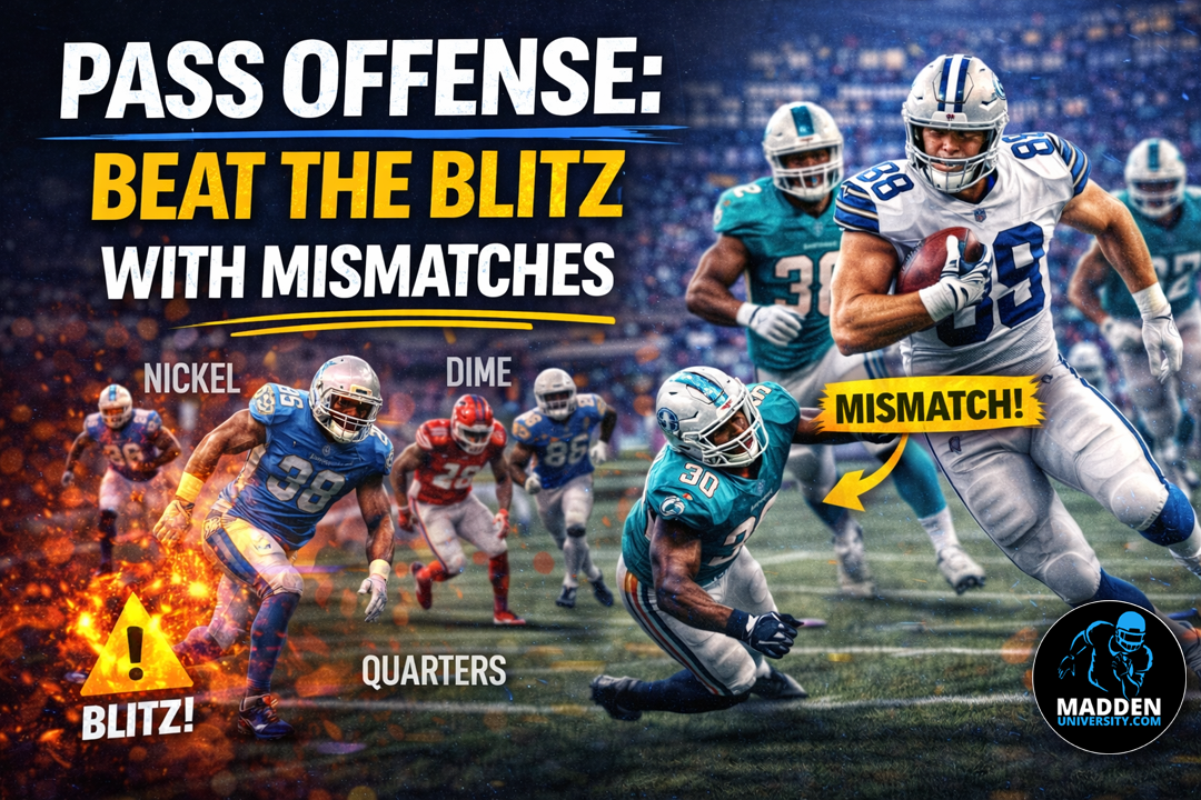 Pass Offense: Beat the Blitz with Mismatches