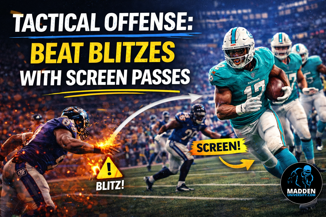 Tactical Offense: Beat Blitzes with Screen Passes