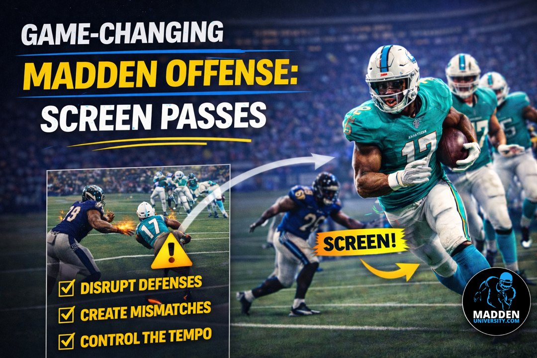 Game-Changing Madden Offense:  Screen Passes